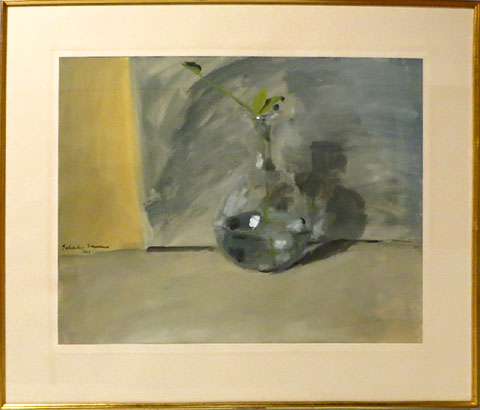 Salvador Moreno. 'Bodegón del porró', 1963. Guaix sobre paper
