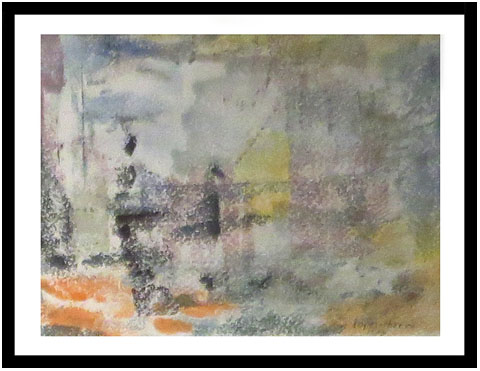 Ángel López-Obrero. 'Conposició abstracta', 1976. Guaix sobre cartró