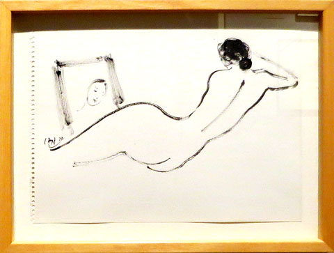 Ramón Gaya. 'El pintor y la modelo', 1973. Sèrie de 13 dibuixos. Tinta sobre paper