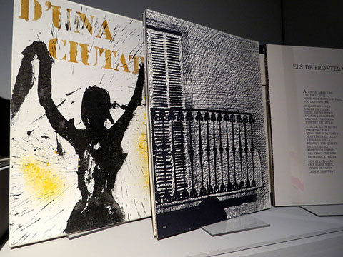 'D'una ciutat'. Llibre de poemes de Rafael Santos Torroella il·lustrats per Jordi Curós (pròleg de MariàManent), Joan Morral, Terrassa, 1977