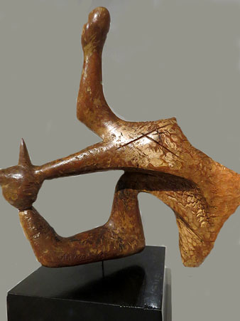 Ángel Ferrant. 'Ademá:n', 1949. Talla de fusta patinada
