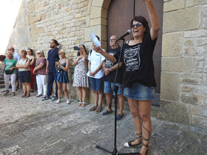 Festa Major de Sant Daniel 2022 - Cercavila des del mirador de Montorró a la placeta d'entrada del Monestir de Sant Daniel
