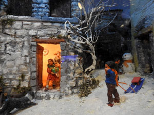 Nadal 2022 a Girona. Exposició de pessebres a la Carbonera, organitzada per l'Associació de Pessebristes de Girona