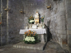 Temps de Flors 2022. Basílica de Sant Feliu. Interior de la nau