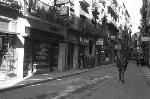 Vista del carrer Argenteria. 1972