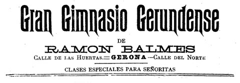 Anunci publicat al 'Diario de Gerona de Avisos y Notícias' del 10/8/1890
