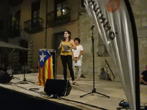 Diada Nacional 2023. XVI Marxa de Torxes de Girona pels carrers del Barri Vell de Girona