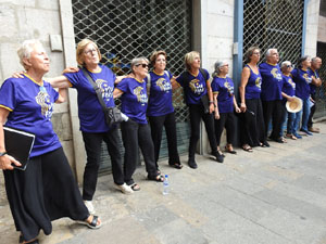 Diada Nacional 2023. Concentració a la plaça del Vi