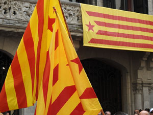 Diada Nacional 2023. Concentració a la plaça del Vi