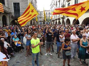 Diada Nacional 2023. Concentraci&oacute; a la pla&ccedil;a del Vi