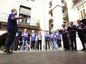 Diada Nacional 2023. Concentraci&oacute; a la pla&ccedil;a del Vi