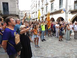 Diada Nacional 2023. Concentraci&oacute; a la pla&ccedil;a del Vi