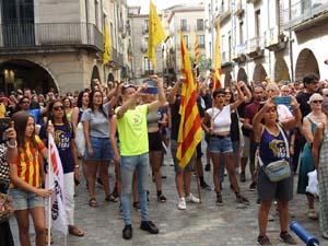 Diada Nacional 2023. Concentraci&oacute; a la pla&ccedil;a del Vi