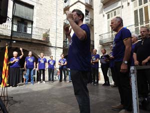 Diada Nacional 2023. Concentraci&oacute; a la pla&ccedil;a del Vi