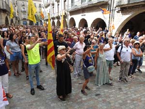 Diada Nacional 2023. Concentraci&oacute; a la pla&ccedil;a del Vi