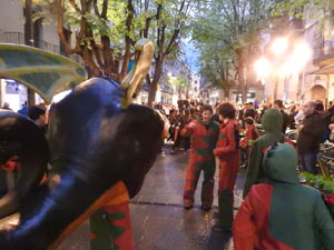 Festes de Primavera de Girona 2023. Despertada del petit Drac Major