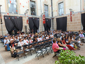 Festival Fitag 2023. Inauguració al pati de la Casa de Cultura de Girona