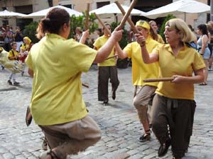 Cercavila de la Flama del Canig&oacute; 2023 fins la pla&ccedil;a del Vi