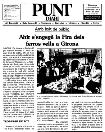 Article publicat al diari 'El Punt' el 25/10/1981