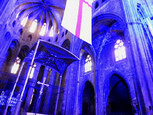 SRepresentaci&oacute; de la Consueta de Sant Jordi cavaller a la nau g&ograve;tica de la Catedral