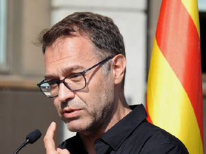 Diada Nacional 2024. Acte institucional a la plaça Catalunya, amb parlaments de Lluc Salellas, Miquel Noguer i Sílvia Paneque