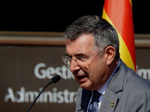 Diada Nacional 2024. Acte institucional a la plaça Catalunya, amb parlaments de Lluc Salellas, Miquel Noguer i Sílvia Paneque