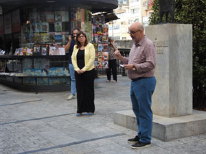 Diada Nacional 2024. Homenatge floral a Carles Rahola a la Rambla de la Llibertat