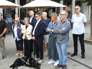Diada Nacional 2024. Homenatge floral a Carles Rahola a la Rambla de la Llibertat