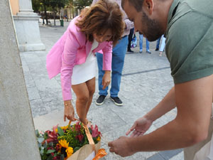 Diada Nacional 2024. Homenatge floral a Carles Rahola a la Rambla de la Llibertat