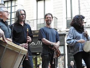 Festes de Primavera de Girona 2024. Despertada del petit Drac Major a la Rambla de la Llibertat