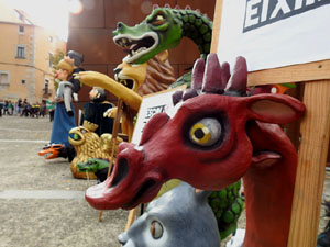 Fires de Sant Narc&iacute;s 2023. Cercavila de gegantons amb la Girona Marxing Band