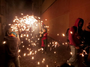 Fires de Sant Narc&iacute;s 2023. Correfoc amb els Trons de l'Onyar