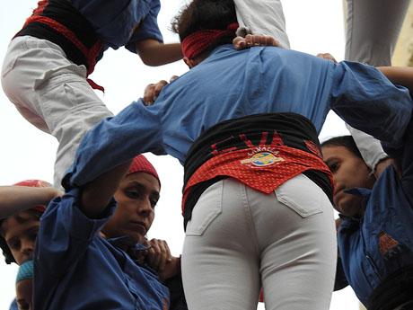 Fires 2024. Els Castells de Vig&iacute;lia amb els Marrecs de Salt, Colla Castellera Guillats de la Selva i la Colla Castellera Esperxats de l'Estany
