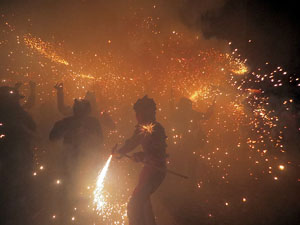 Fires de Sant Narc&iacute;s 2024. Correfoc amb els Diables de l'Onyar