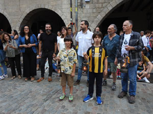 Arribada a la plaça del Vi i ball de l'Àliga de la Ciutat