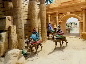 Nadal 2023 a Girona. Exposició de pessebres a la Carbonera, organitzada per l'Associació de Pessebristes de Girona