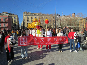 Celebraci&oacute; de l'any nou xin&egrave;s, el 4723, any de la Serp, a Girona