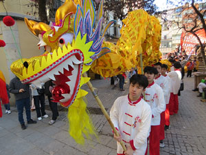 Celebraci&oacute; de l'any nou xin&egrave;s, el 4723, any de la Serp, a Girona