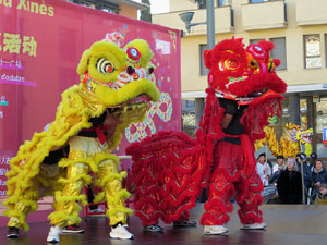 Celebraci&oacute; de l'any nou xin&egrave;s, el 4723, any de la Serp, a Girona