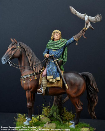 Ramon Berenguer II Cap d'Estopes. Figura de plom commemorativa de l'exposició 'Soldat de Plom' 2024