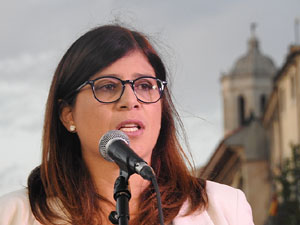 Diada Nacional 2025. Homenatge floral a Carles Rahola a la Rambla de la Llibertat