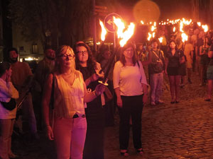 Diada Nacional 2025. XVII Marxa de Torxes de Girona pels carrers del Barri Vell de Girona