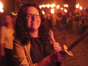 Diada Nacional 2025. XVII Marxa de Torxes de Girona pels carrers del Barri Vell de Girona