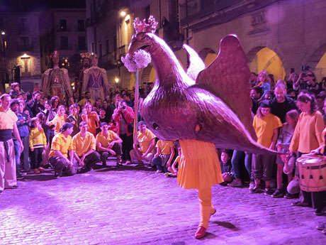 Fires de Sant Narcís 2024. El pregó. Ball de capgrossos i gegants