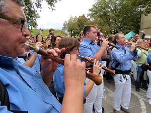 Fires 2025. Els Castells de Vig&iacute;lia amb els Marrecs de Salt i la Colla Castellera Esperxats de l'Estany