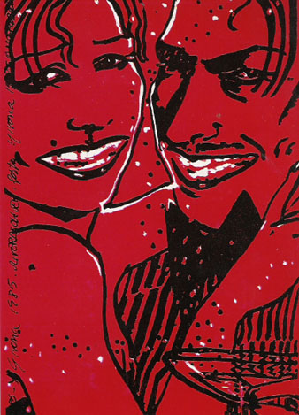 Presentaci&oacute; de cartes del restaurant 'La Penyora', 1985. Roser Oliveras Oliver