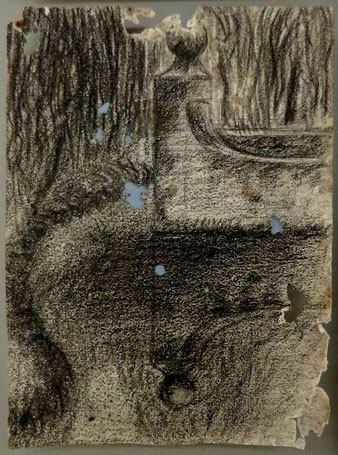 Apunt de paisatge: la Devesa. Fidel Aguilar Marc&oacute;. 1910-1917. Carb&oacute; sobre paper