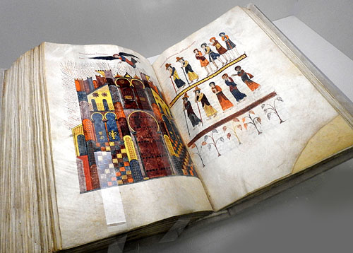 Beatus de Li&egrave;bana, Comentaris a l'Apocalipsi (Beatus de Girona). Senior (copista), Emeterius i En (il&middot;luminadors). T&aacute;bara (Zamora). Pergam&iacute; manuscrit i il&middot;luminat