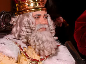 Reis 2025. Arribada dels Reis a la pla&ccedil;a de l'U d'octubre de 2017