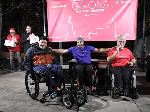 Els guanyadors en categoria cadira de rodes